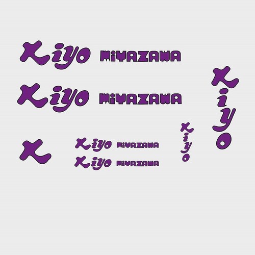 Kiyo miyazawa bicycle decals - kiyo,